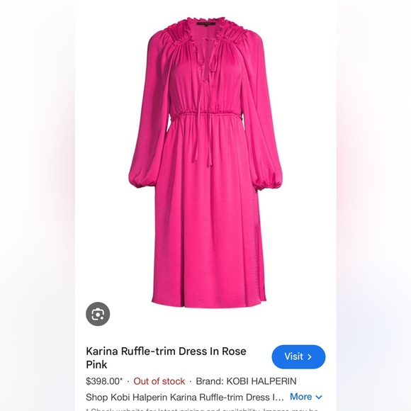 NWT $398 Kobi Halperin Karina A Line Dress - Picture 2 of 6